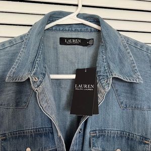 BRAND NEW never worn denim dress with tags still attached.